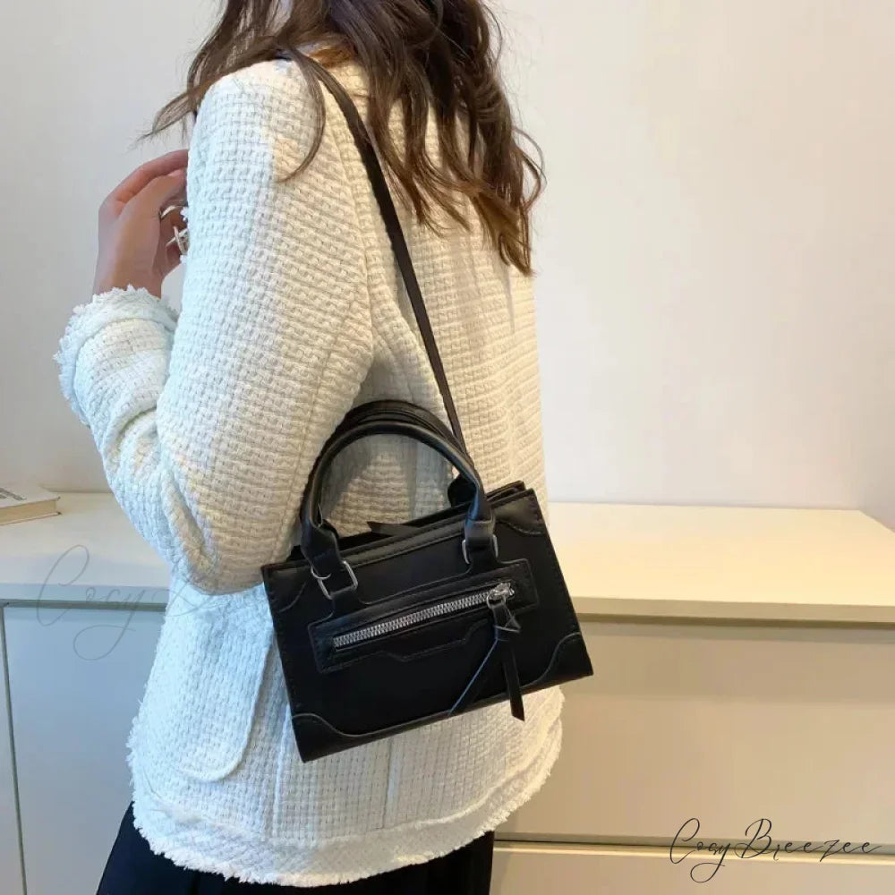 Plaid PU Leather Designer Small Crossbody Handbag handbag-250126
