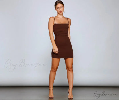 Play It Cool Charming Crepe Mini Dress