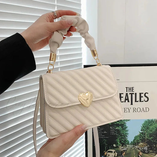 Pleated Fashion Texture Square Messenger Handbag handbag-250126