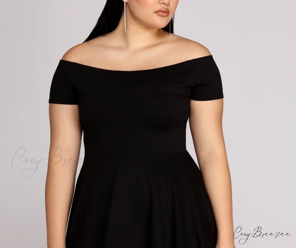 Plus All The Charming Rage Skater Dress