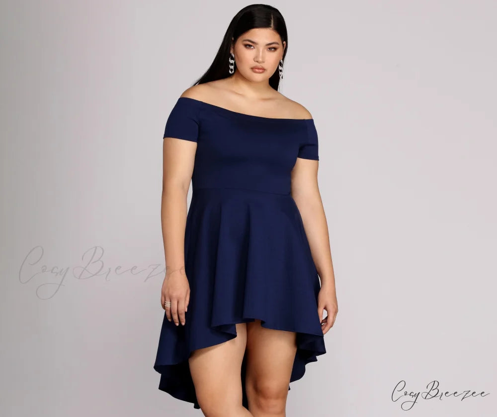 Plus All The Charming Rage Skater Dress