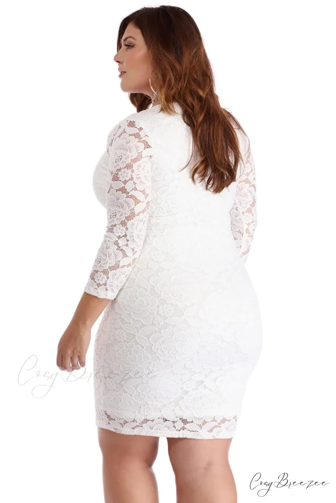 Plus Laced Stylish With Curves Dress