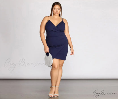 Plus Strappy & Charming Stunning Mini Dress