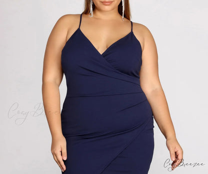 Plus Strappy & Charming Stunning Mini Dress