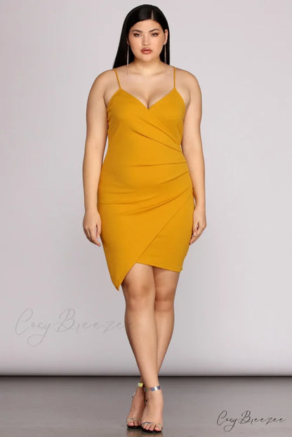 Plus Strappy & Charming Stunning Mini Dress