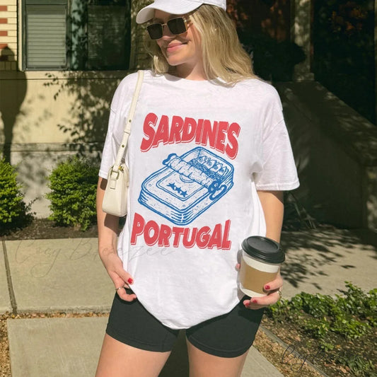 Portugal Sardine Classic Throwback Tee WHITE / S t-shirt-250223