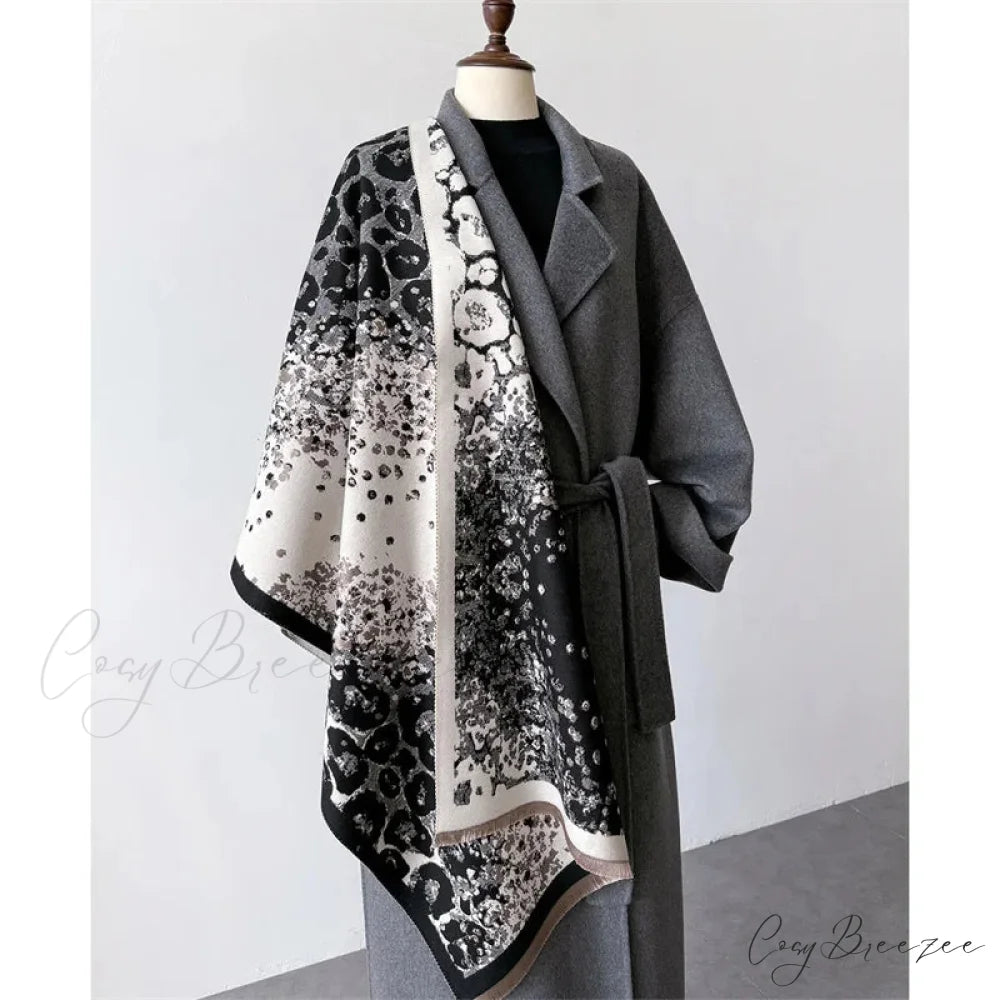 Premium Brand Cashmere Floral Scarf scarf-241228