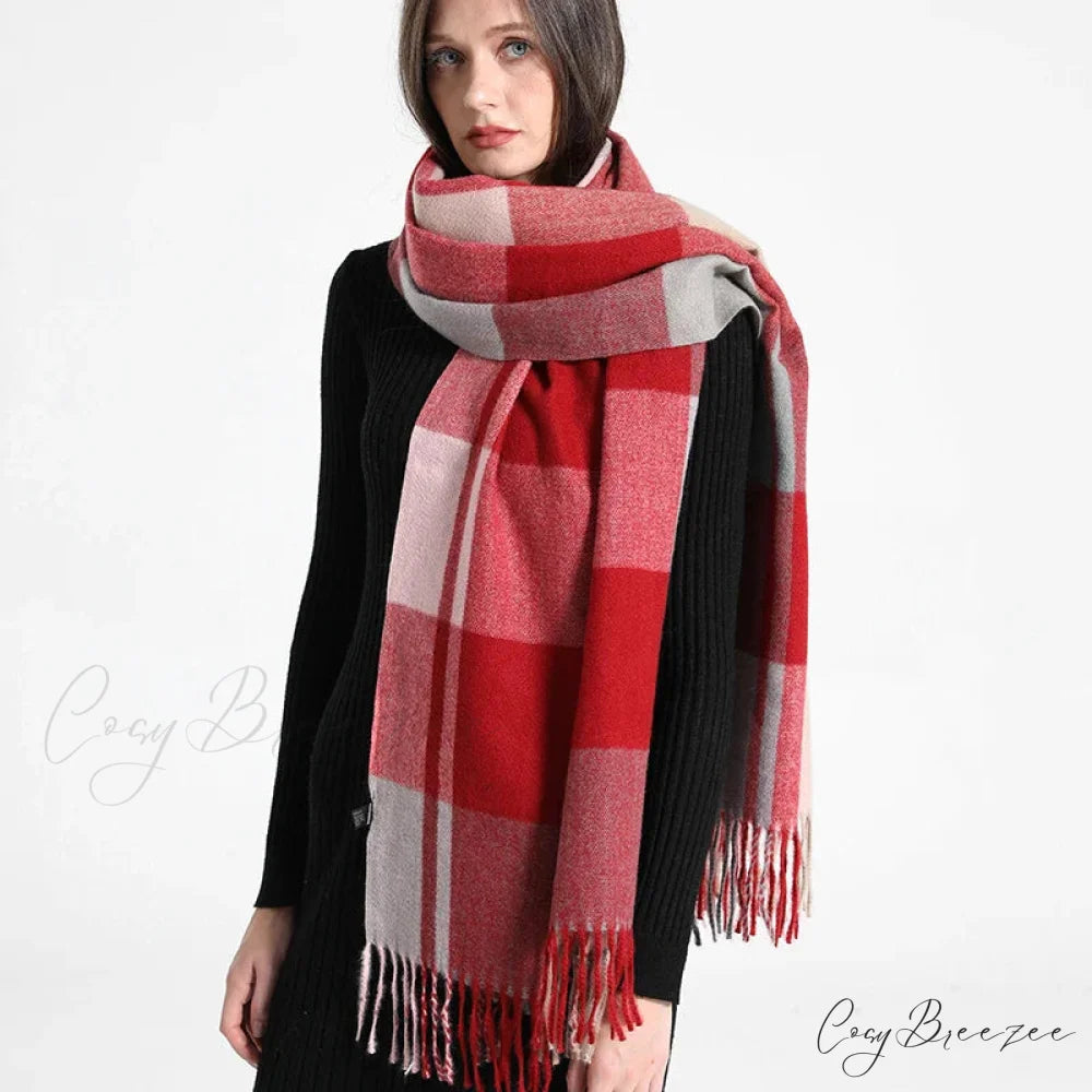 Premium Plaid Cashmere Long Bandana Scarf Color11 scarf-241228