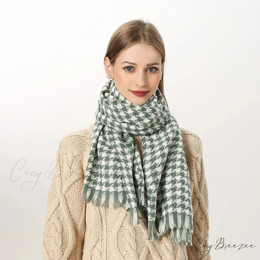 Premium Plaid Cashmere Long Bandana Scarf Color13 scarf-241228
