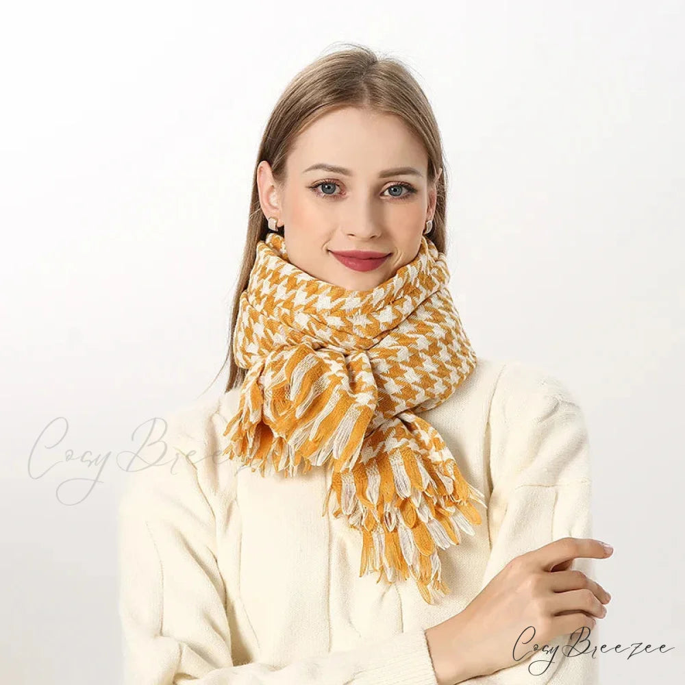 Premium Plaid Cashmere Long Bandana Scarf Color16 scarf-241228