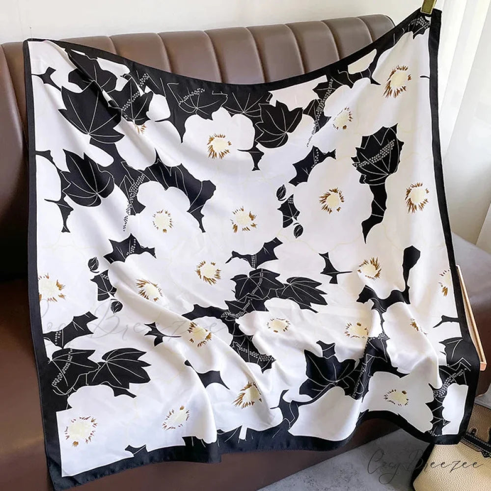 Premium Twill Silk Square Headband Scarf scarf-241228