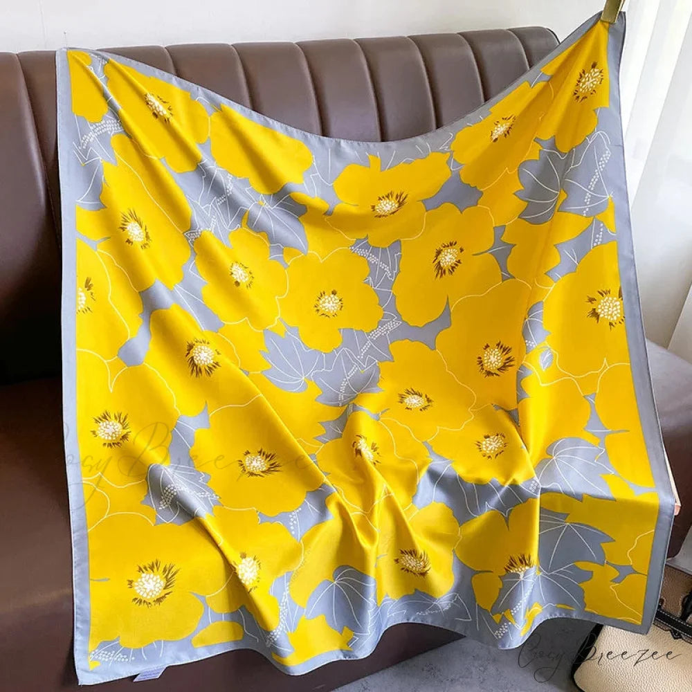 Premium Twill Silk Square Headband Scarf scarf-241228