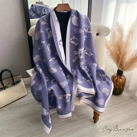 Premium Winter Cashmere Blanket Scarf Color6 scarf-241228