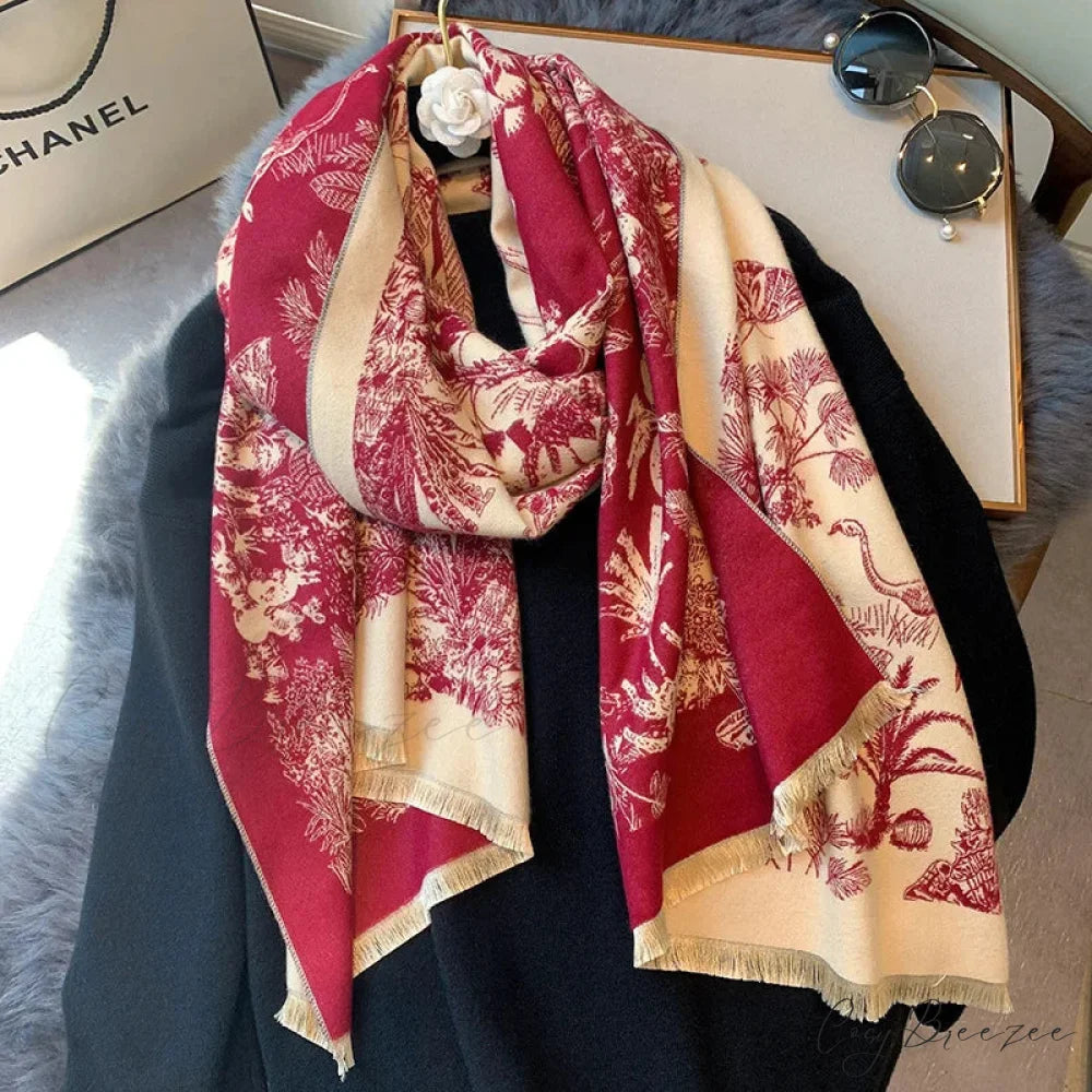 Premium Winter Cashmere Pashmina Blanket Scarf Color2 scarf-241228