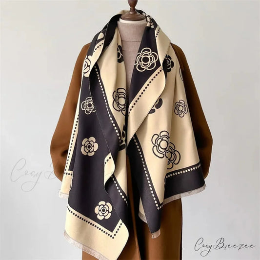Premium Winter Cashmere Scarf black scarf-241228