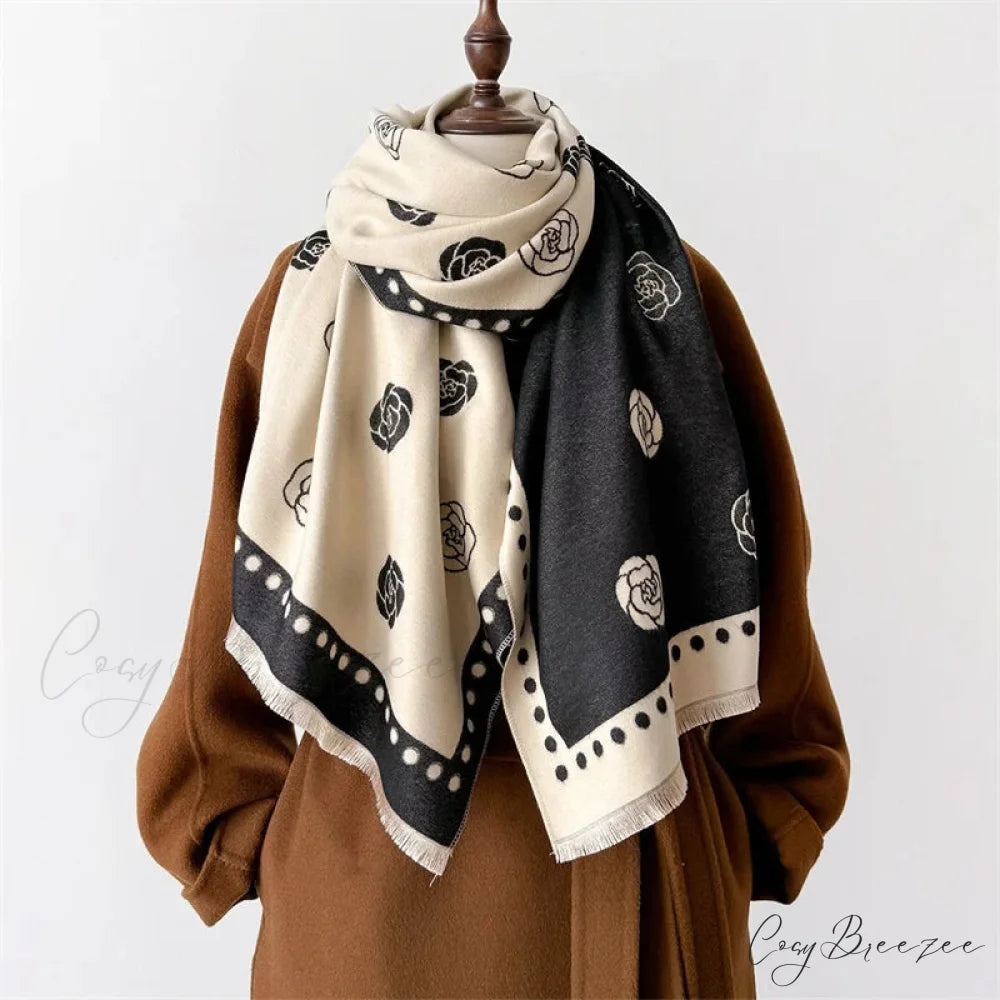Premium Winter Cashmere Shawl Scarf green scarf-241228