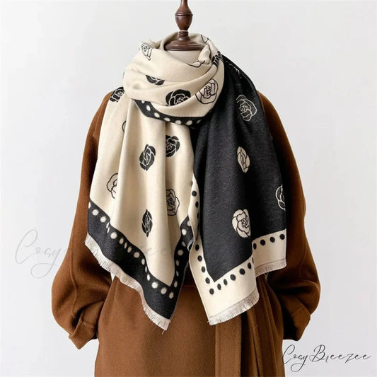 Premium Winter Cashmere Shawl Scarf green scarf-241228