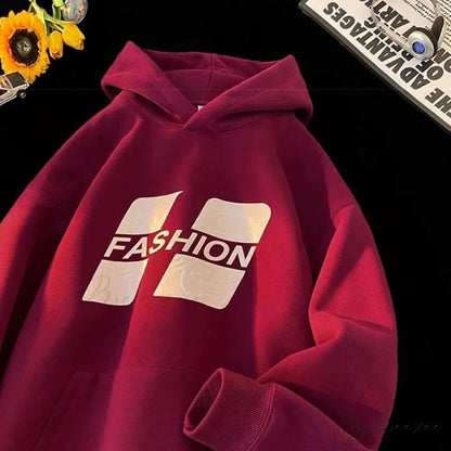 Printed Hip-Hop Street Hoodie hoodies-241228