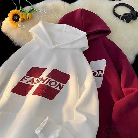 Printed Hip-Hop Street Hoodie hoodies-241228