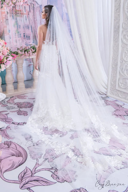 Promised Love Lace Trendy Mermaid Wedding Dress