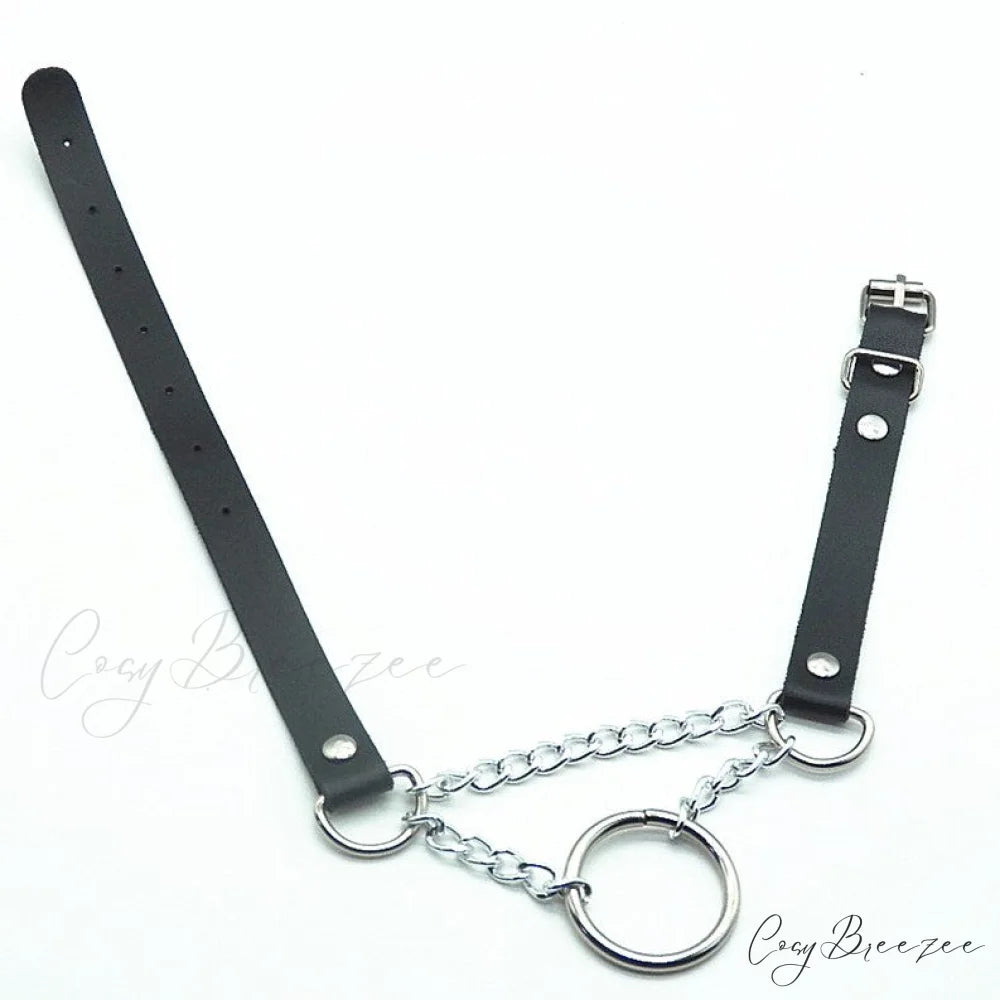 Promotion Punk Catgirl Maid Circle Choker Necklace BLACK