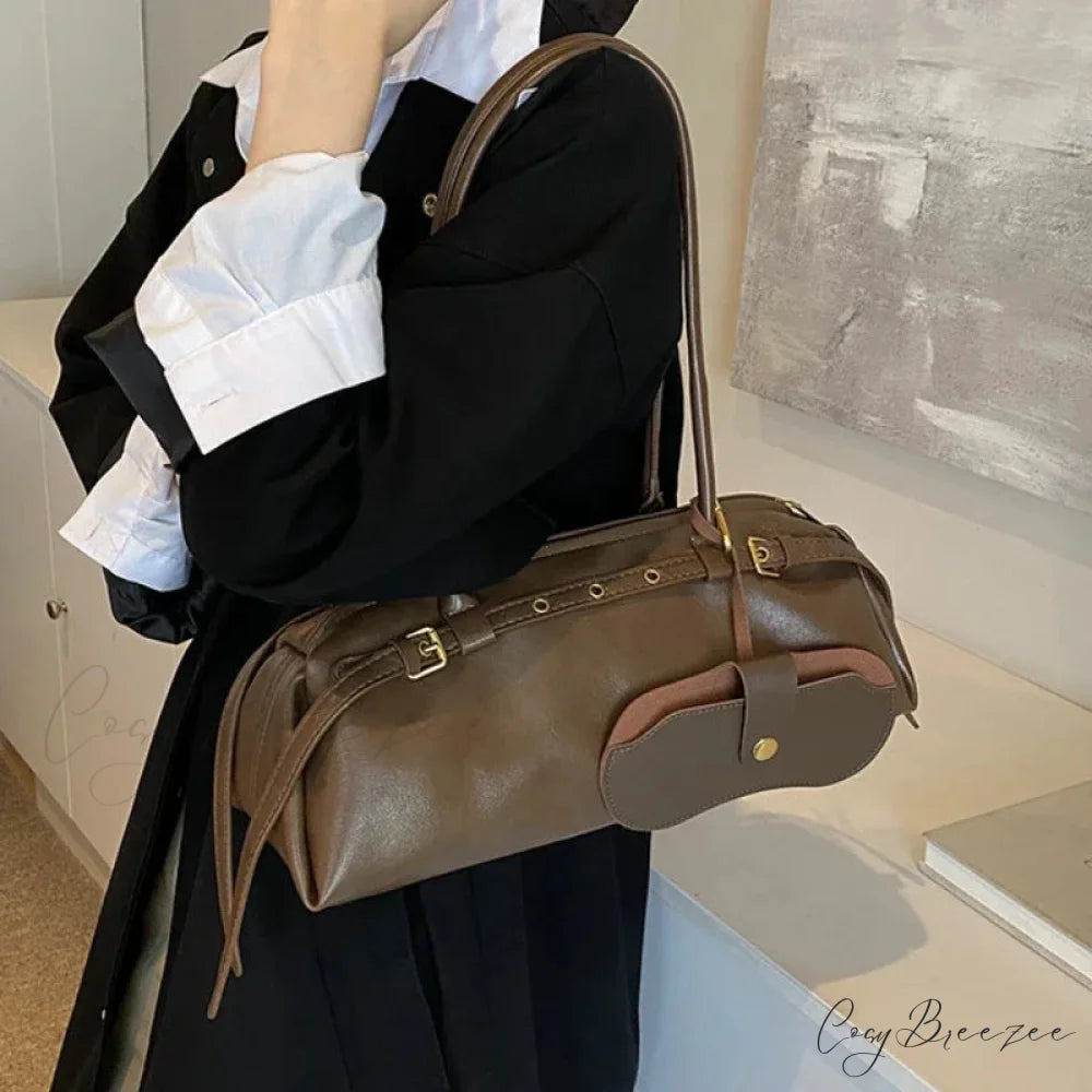 PU Leather Buckle Fashion Bag shoulder-250126