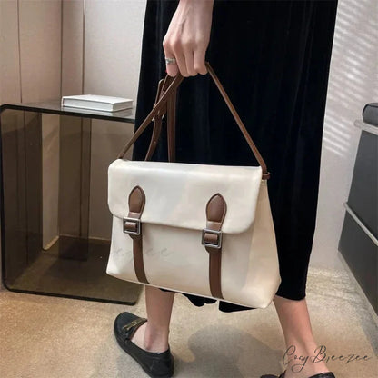 PU Leather Luxury Designer Crossbody White shoulder-250126