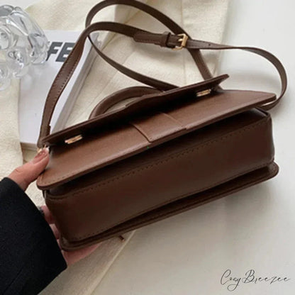 PU Leather Vintage Crossbody Underarm Satchel handbag-250126