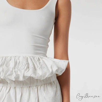 Puff Frill Stylish Tank Top