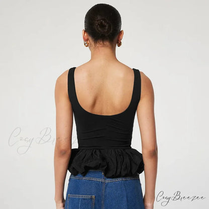 Puff Frill Stylish Tank Top