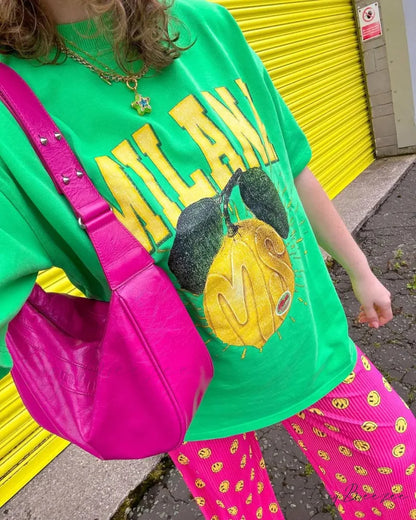 Punk Street Playful Lemon Print Tee t-shirt-250223