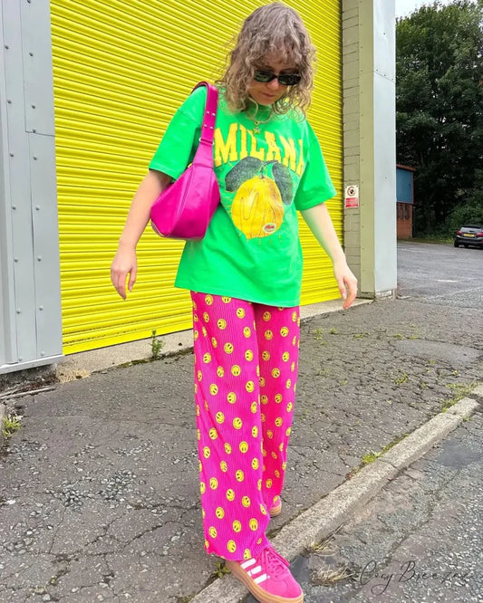 Punk Street Playful Lemon Print Tee t-shirt-250223