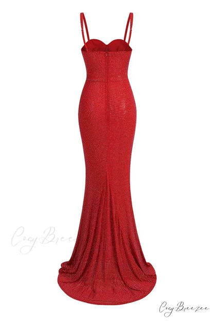 Radiant Presence Graceful Fishtail Maxi Dress