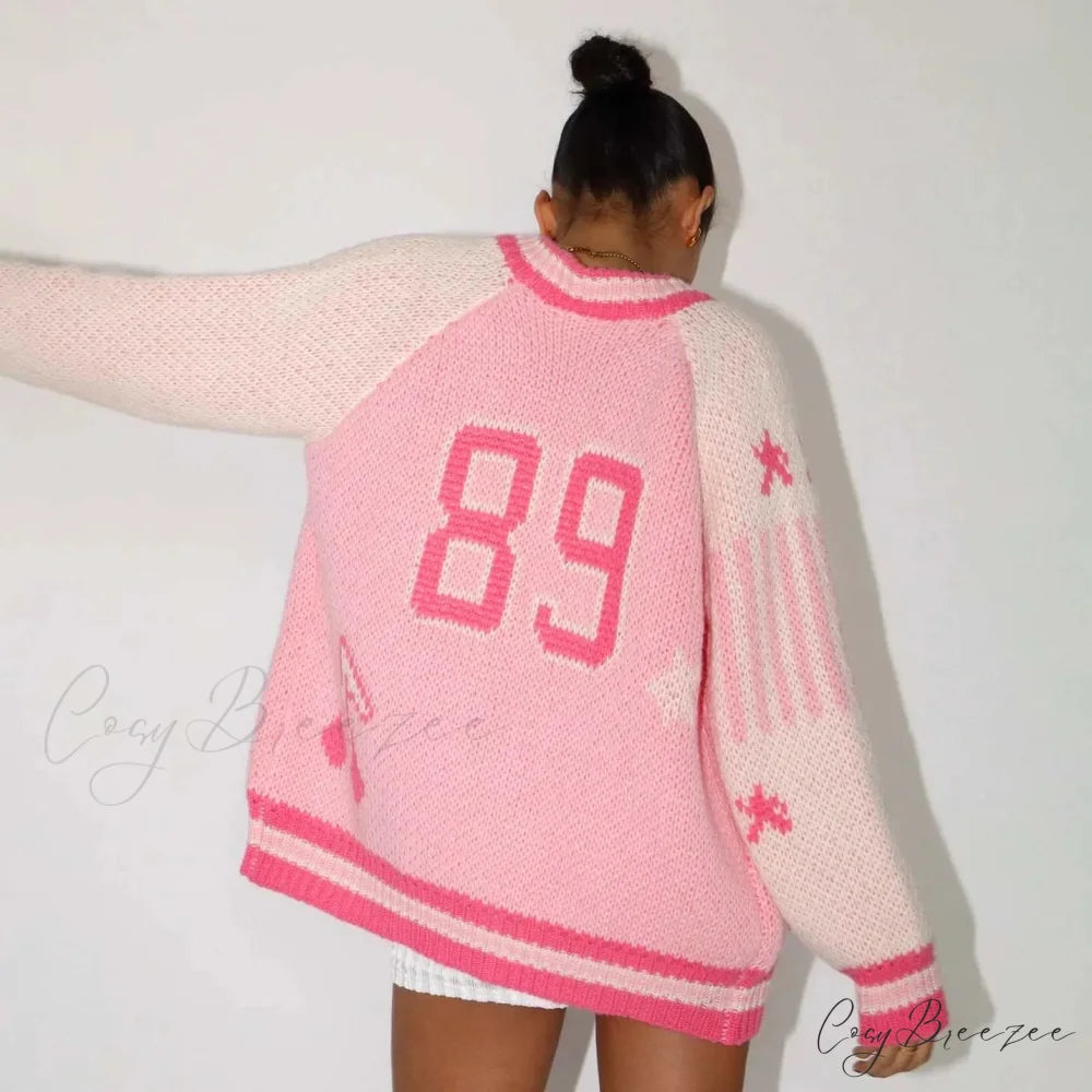 Rainbow Y2K Urban Knit Cardigan cardigans-241228