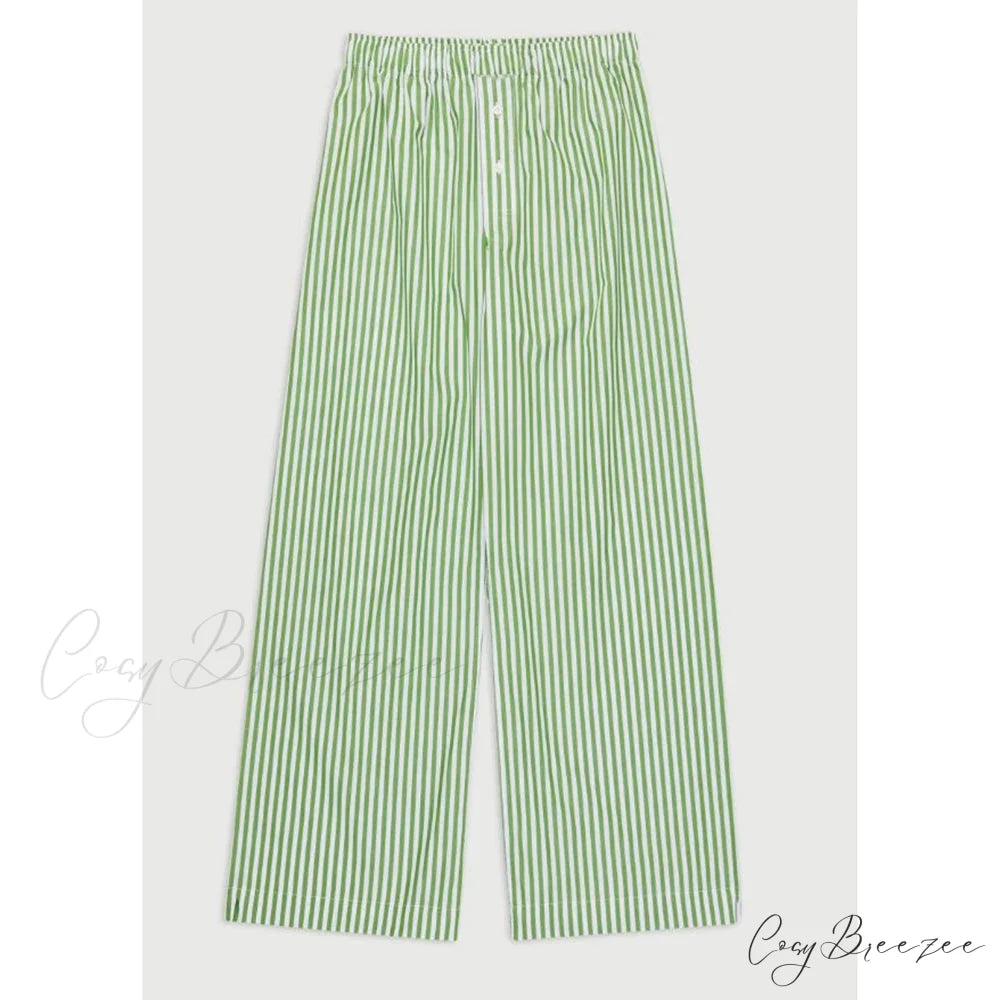Red Cargo Casual Elevated-Waist Hip-Hop Pant GREEN / S pant-250223