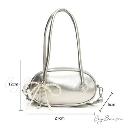 Red Casual Korean Underarm Bag shoulder-250126
