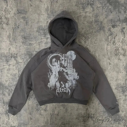 Relaxed Trend Hip Hop Hoodie black 4 / S hoodies-241228