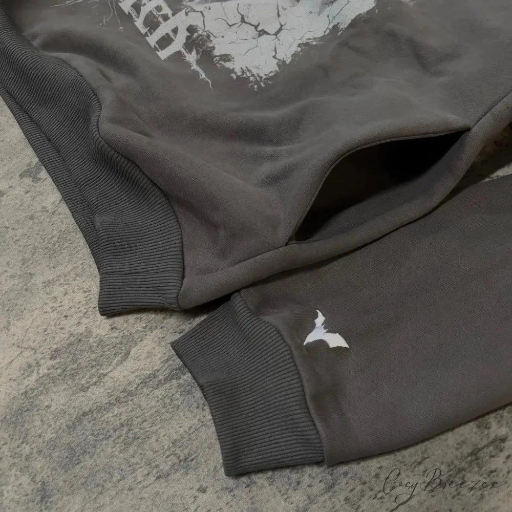 Relaxed Trend Hip Hop Hoodie hoodies-241228
