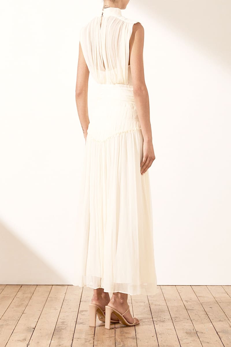 Remarkable Moment High Trendy Neck Maxi Dress