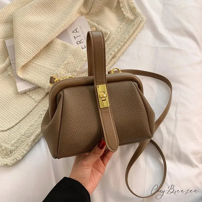 Retro Designer Luxury Crossbody Shopping Bag Khaki handbag-250126