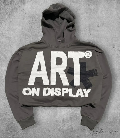 Retro Embroidery Pattern Oversized Hoodie black 4 / M hoodies-241228