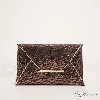 Retro Sequins Party Clutch Black wristlet-250126