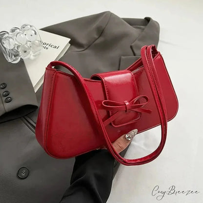 Retro Spring PU Leather Underarm Bag shoulder-250126