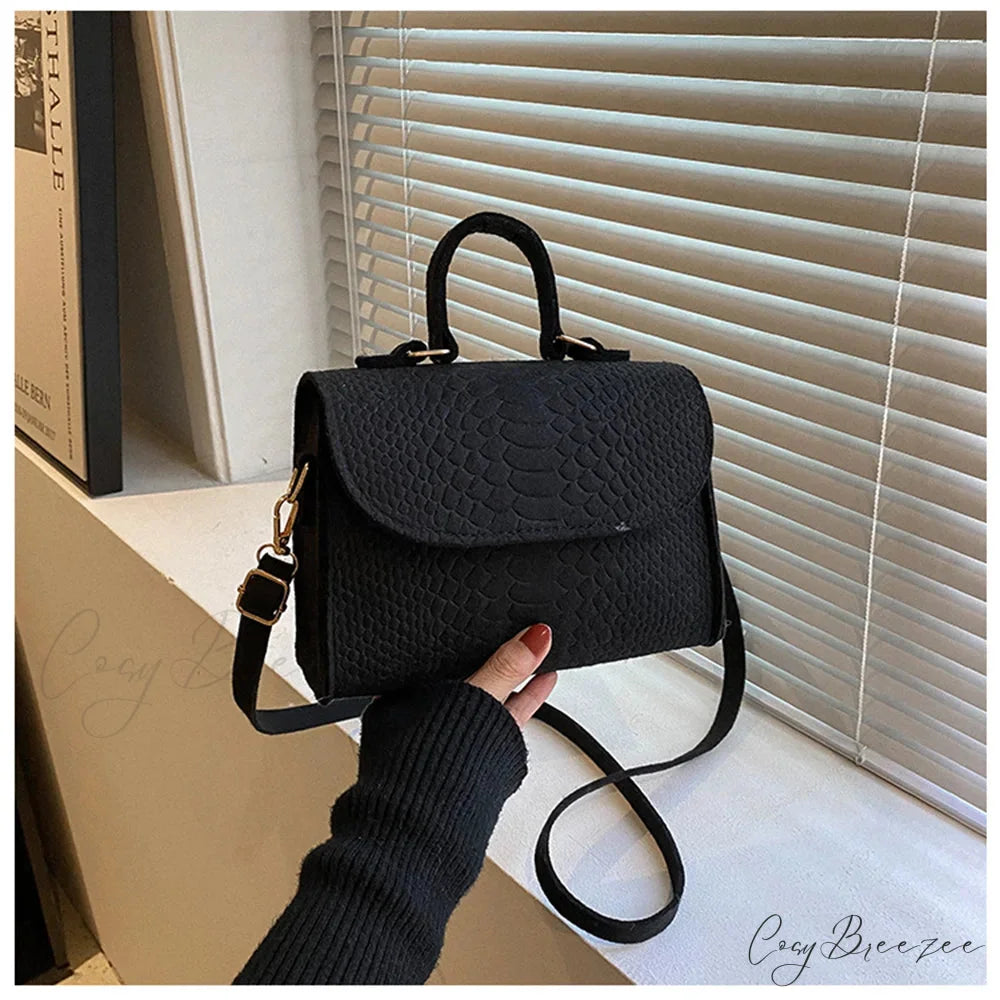 Retro Square Designer Luxury Crossbody Black crossbody-250126