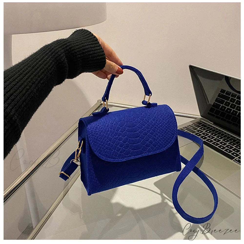 Retro Square Designer Luxury Crossbody Blue crossbody-250126