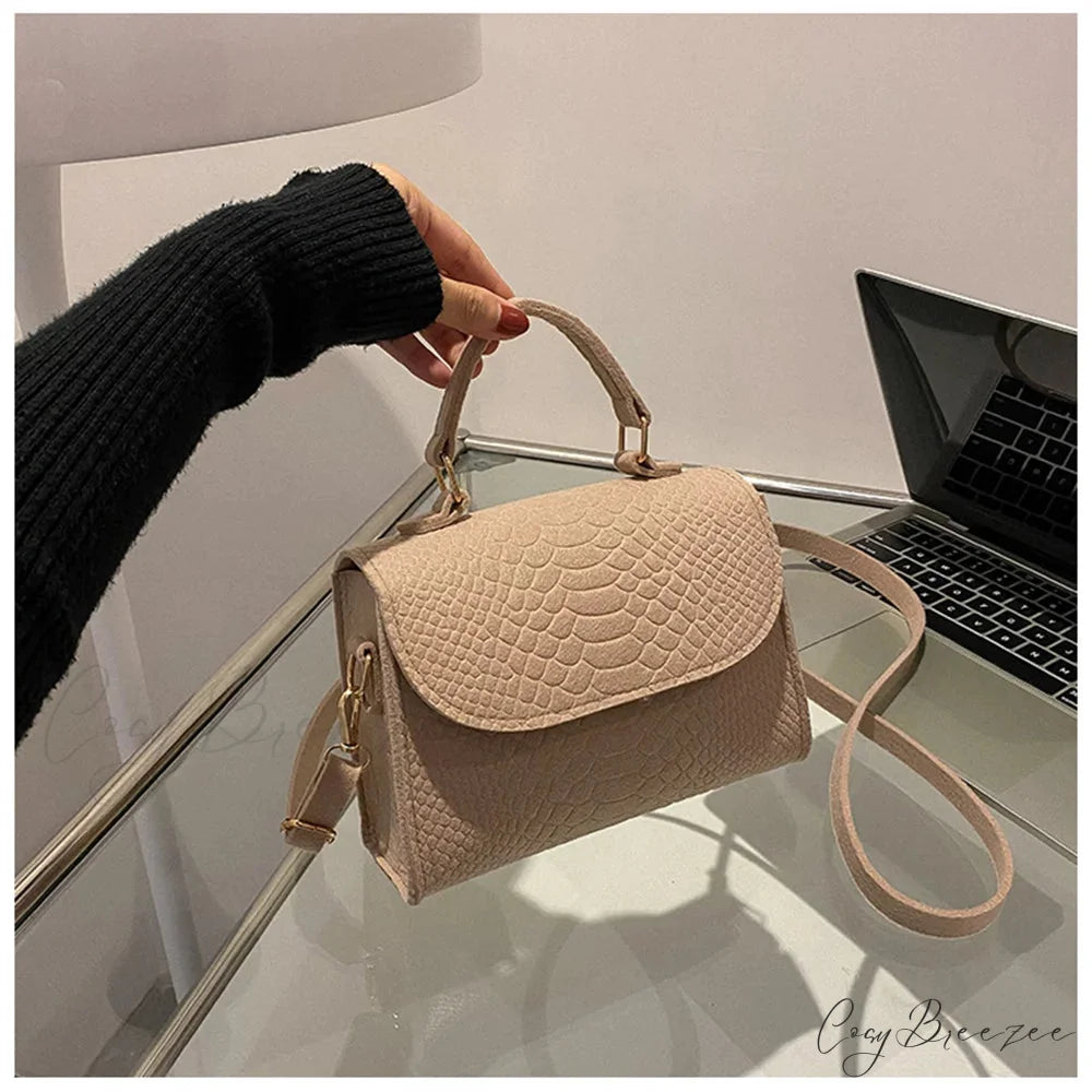 Retro Square Designer Luxury Crossbody Khaki crossbody-250126