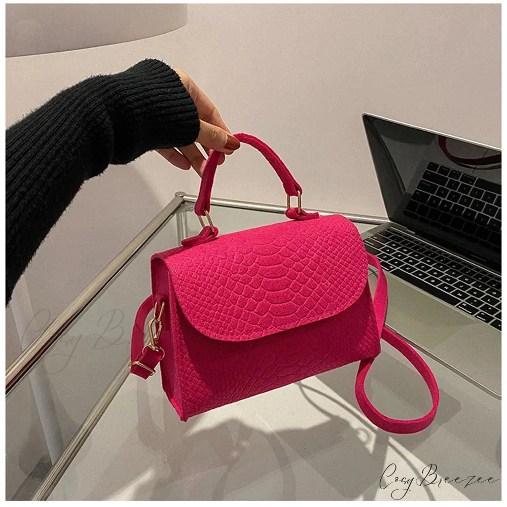 Retro Square Designer Luxury Crossbody Pink crossbody-250126