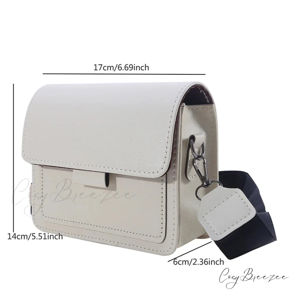 Retro Square Wide Strap Crossbody Bag crossbody-250126
