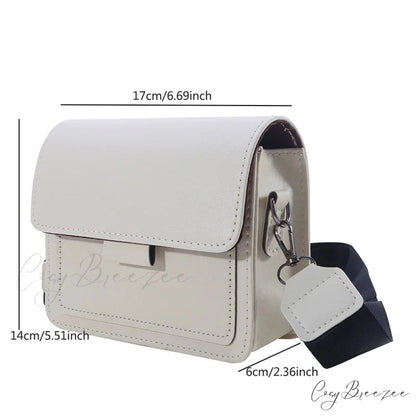 Retro Square Wide Strap Crossbody Bag crossbody-250126