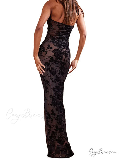 Retro Women Y2K Lace See Through Halter Lace-up Backless Summer Low Cut V-neck Vestidos Beachwear